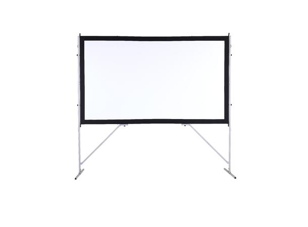 Kingpin Fast Fold lerret 16:9 305x172 cm 133" m/sort kant, inkl. veske/1 stk duk